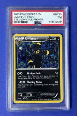 2013 Pokemon B & W Umbreon Holo Sylveon Coll - Promo #BW93 PSA 7 NM - Image 1