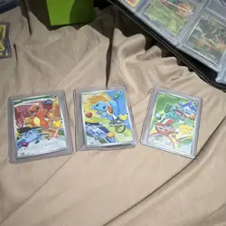 Pokemon Charmander Squirtle Bulbasaur Holo First Partner Pack 2021 TCG - Image 1