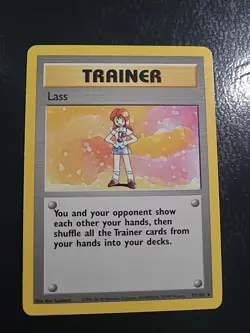 Lass 75/102 Base Set - Rare Trainer WOTC Pokemon Vintage NM/LP - Image 1