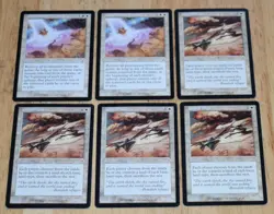 MTG 6x White Rare Sorcery Dimensional Breach & Global Ruin - Image 1