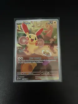 Plusle Paradox Rift HoloIllustration Rare Pokemon TCGCard 193/182 - Image 1