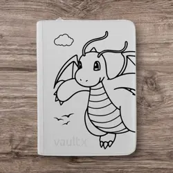 Vault X - 9 Pocket eXo-Tec Zip Binder Folder - White Edition Pokemon Dragonite - Image 1