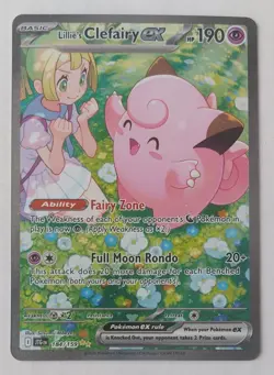 Pokemon Lillie's Clefairy Ex 184/159 SIR Journey Together Full Art - Image 1