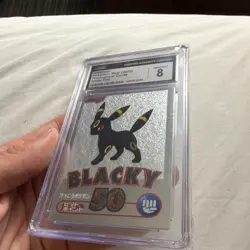 Pokemon Umbreon Meiji Promo Silver Foil Japanese CGC 8 2000 (LOW POP) - Image 1