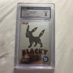 Pokemon Umbreon Meiji Promo Silver Foil Japanese CGC 8 2000 (LOW POP) - Image 2