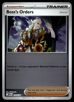 BOSS'S ORDERS 114/132 UNCOMMON MEGA EVOLUTION POKEMON - Image 1