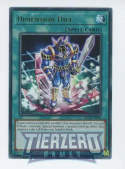 Yugioh Dimension Dice BLCR-EN006 Ultra Rare 1st Edition Near Mint - Image 1