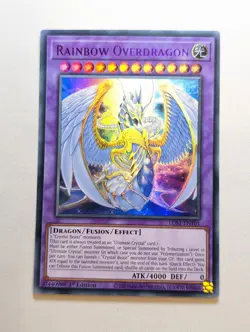 Yugioh Rainbow Overdragon LDS1 EN101 Purple - Ultra Rare 1st ED - Image 1