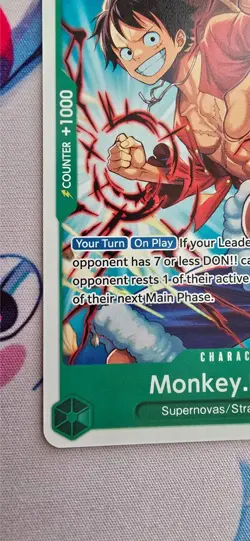One Piece CCG Promo Monkey.D.Luffy (Red Bull Double Don!!) PRB02-005 - Image 3