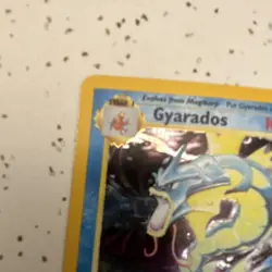 Pokemon Gyarados 6/102 Base Set Holo Rare 100 HP Card English - Image 5