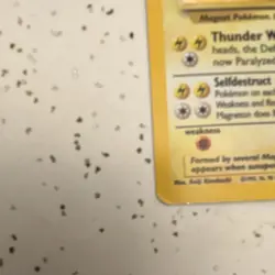 Pokemon Magneton 9/102 Base Set Holo Rare 60 HP Card English Keiji Kinebuchi - Image 2