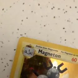 Pokemon Magneton 9/102 Base Set Holo Rare 60 HP Card English Keiji Kinebuchi - Image 5