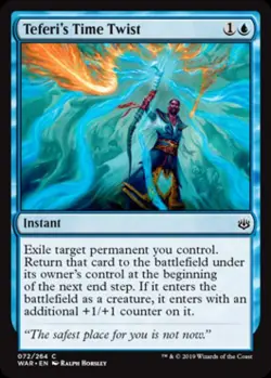MTG - Teferi's Time Twist - War of the Spark - Light Play - Normal - Image 1