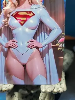 1/1 Only 1 Made Supergirl White Outfit Wedding Southern Customs Waifu Card - Image 4