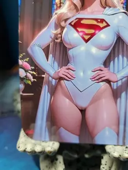 1/1 Only 1 Made Supergirl White Outfit Wedding Southern Customs Waifu Card - Image 5