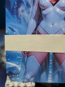 1/1 Only 1 Made Supergirl White Outfit Waterfall 2 Southern Customs Waifu Card - Image 5