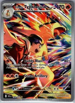 Ethan's Typhlosion 190/182 SV10: Destined Rivals - Pokemon Card - NM - Image 1