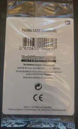Snubbull Pokemon Promo Card GameStop Exclusive SM200 New- - Image 3