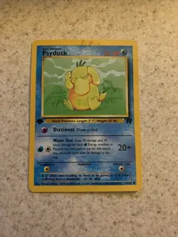 Psyduck 65/82 First Edition Team Rocket Pokemon Card LP - Image 1