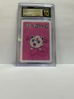 CGC 10 PRISTINE Jigglypuff Old Maid 2019 Japanese Pokemon Card - Image 1