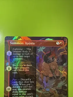 MTG - Summon: Kujata (Borderless) Commander: Final Fantasy Foil 199 - Image 2