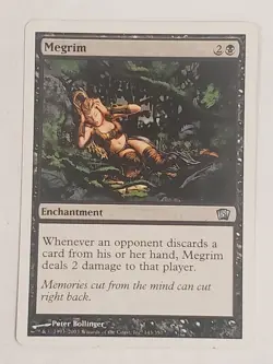MTG Megrim (8th Edition/Black/U) - BGM - Image 1