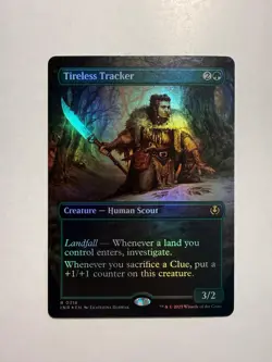 Tireless Tracker (Borderless) 318 MTG Innistrad Remastered Foil - Image 1