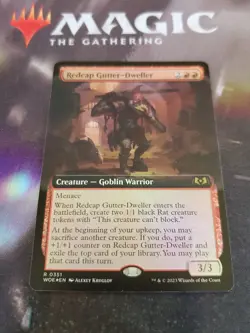 Mtg. Redcap Gutter-Dweller. Foil Extended Art. Wilds of Eldraine. Nm - Image 1