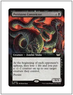 1x Persistent Constrictor, Extended Art, Duskmourn, Magic MTG NM - Image 1