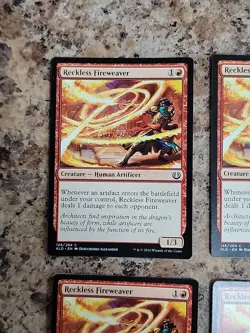 Reckless Fireweaver x4 Kaladesh 4x Playset Magic the Gathering MTG - Image 3