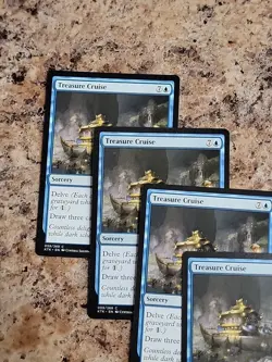 Treasure Cruise x4 Khans of Tarkir 4x Playset Modern Commander MTG Unplayed - Image 4