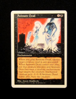 MTG ANIMATE DEAD Black Enchantment Fifth Edition - Image 1