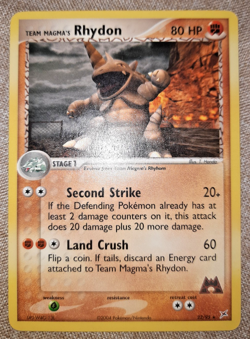 Pokemon - Team Magma's Rhydon Ex EX Team Magma vs Team Idro no Holo ENG 22/95 - Image 1