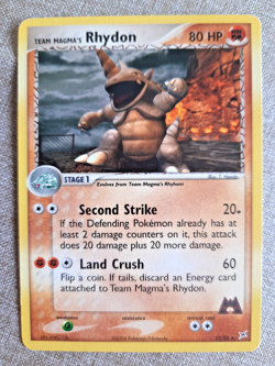 Pokemon - Team Magma's Rhydon Ex EX Team Magma vs Team Idro no Holo ENG 22/95 - Image 2