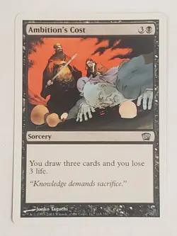 MTG Ambition's Cost (8th Edition/Black/U) - BGM - Image 1