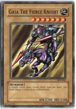 Yugioh - Gaia The Fierce Knight SYE-007 Unlimited - Starter Deck: Yugi Evolution - Image 1
