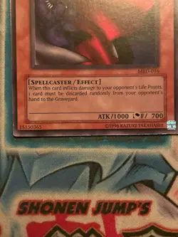 Misprint Yugioh - White Magical Hat (Rare) (Unlimited) - MRD-016 - Image 2