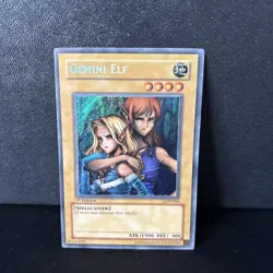 Yugioh Gemini Elf LON-000 Labyrinth of Nightmare 1st Edition Played - Image 3