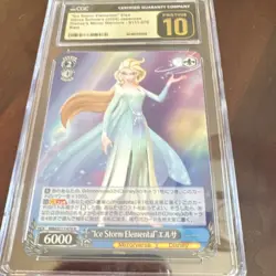 Weiss Schwarz Ice Storm Elemental Elsa Disney Mirror Warriors CGC 10 Rare 2024 - Image 1