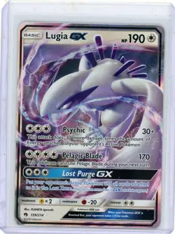 Lugia GX - 159/214 - Pokemon Lost Thunder Sun & Moon Ultra Rare Card - Image 1
