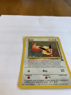 Eevee Holo Black Star Promo Card 11/53 WOTC with Swirl - Image 3