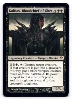 Kalitas, Bloodchief of Ghet MP Zendikar 99/249 MTG Regular - Image 1