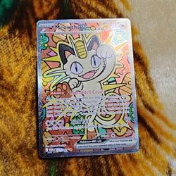 Pokemon Meowth EX Full Art Holo Rare Card 121/088 Me03: Perfect Order - Image 1