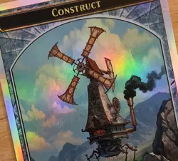 X 1 Construct Token FOIL NM-M UST 019 MTG Magic The Gathering - Image 1