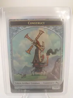 MTG Magic the Gathering Construct Token (Foil) Unstable #19 LP - Image 1