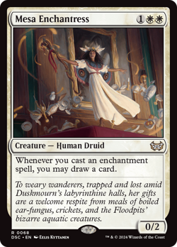 Mesa Enchantress - 68 - Duskmourn: House of Horror Commander- Near Mint - MTG - Image 1