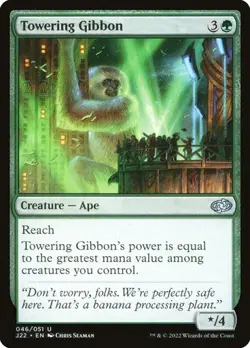 NM Towering Gibbon, MTG, Jumpstart 2022, Magic the Gathering, 46 - Image 1