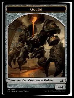 Rivals of Ixalan #4 Golem Token (004) - Image 1