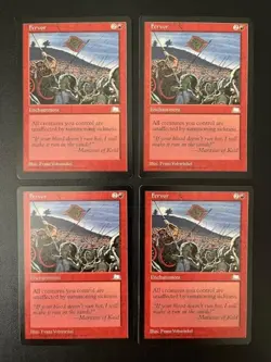 MTG- Fervor x4 - Weatherlight - NM - Image 1
