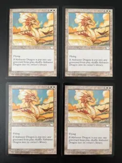 MTG- Alabaster Dragon x4 - Weatherlight - NM - Image 1